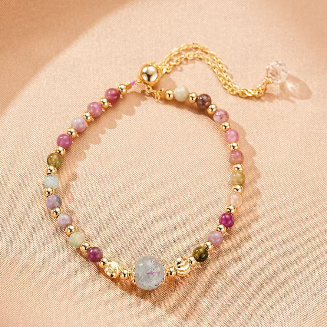 Tourmaline and Labradorite Bracelet "Beads of Serenity"