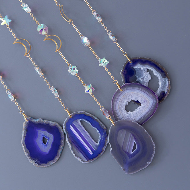 Lunya - Capteur de Soleil en Améthyste et Agate avec Arbre de Vie