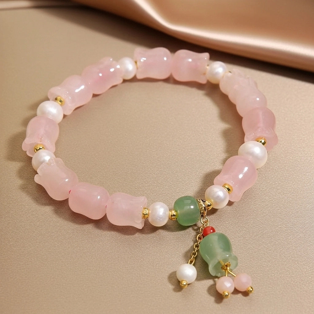 Love - Gift Box in Rose Quartz, Tree of Life and Bracelet