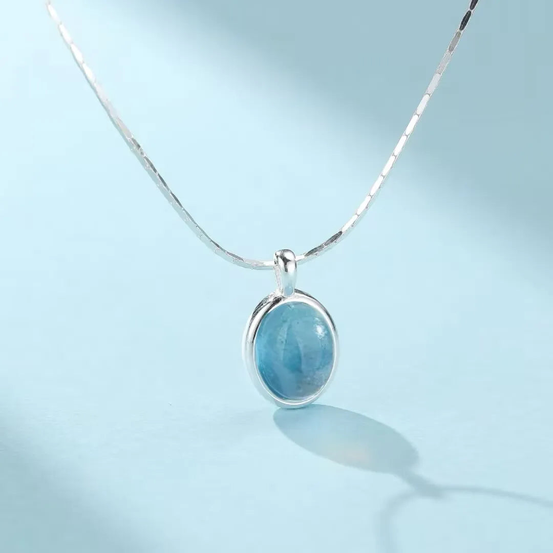 Collana Acquamarina "Purezza Profonda" Argento