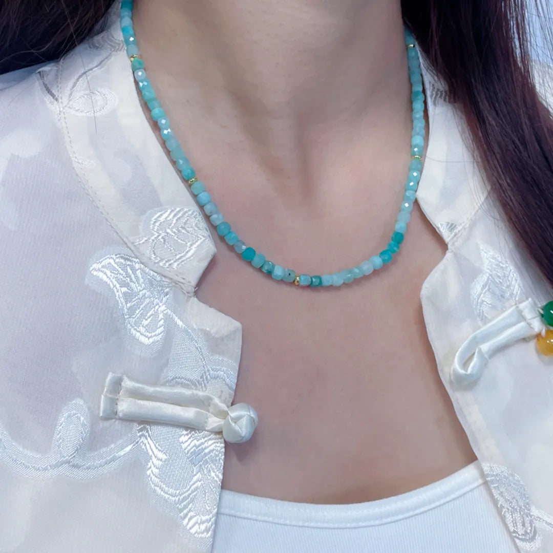 Collier Amazonite "Lueurs d'Aube"