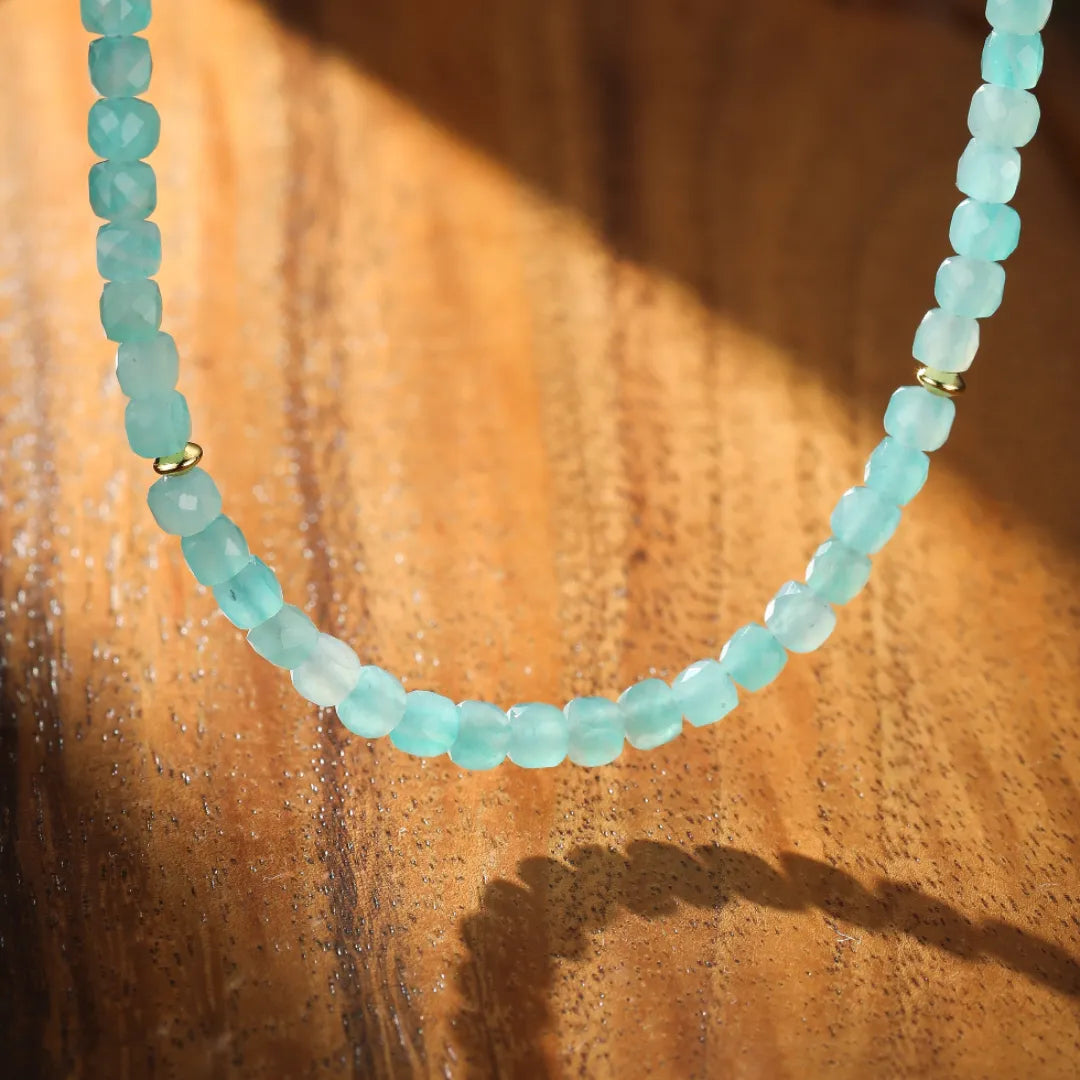Collier Amazonite "Lueurs d'Aube"