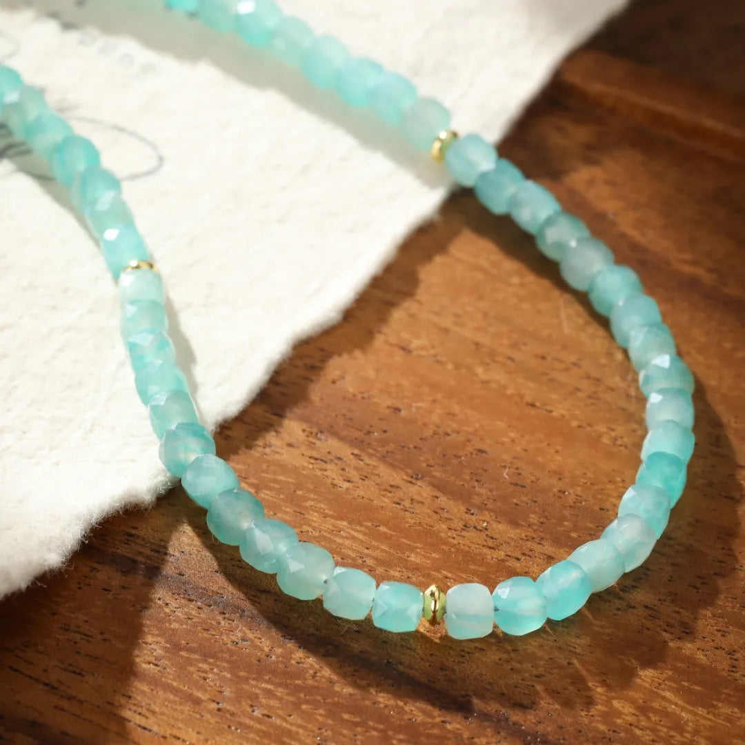 Collier Amazonite "Lueurs d'Aube"