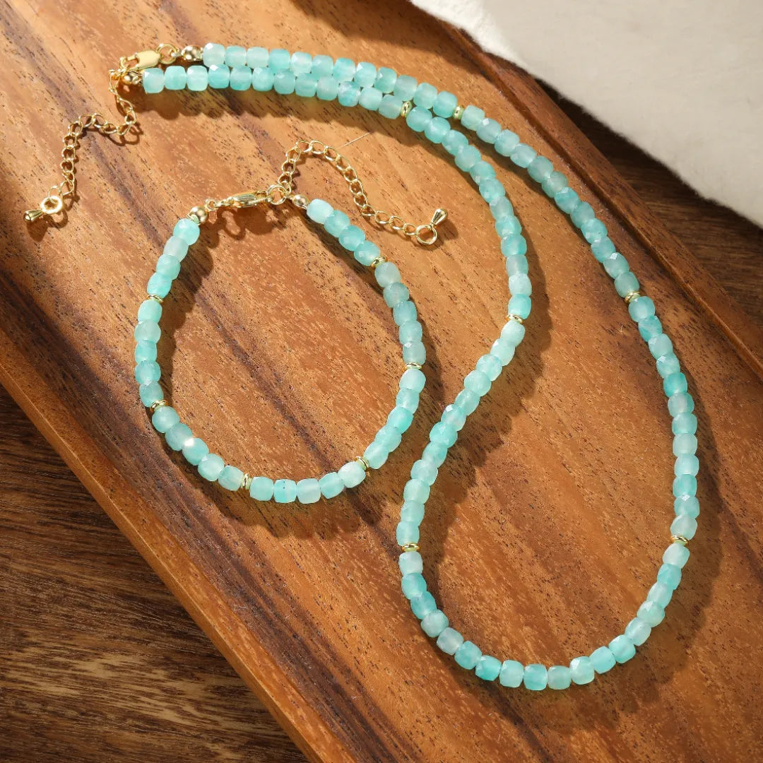 Pulsera Amazonita "Destellos del Amanecer"