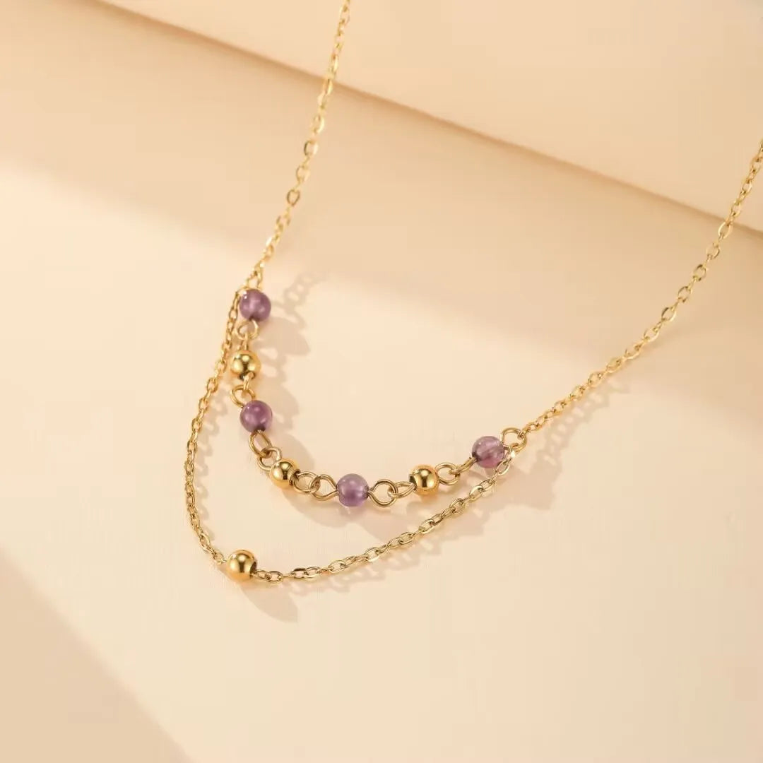 Collier Améthyste "Nuances d'Élégance"