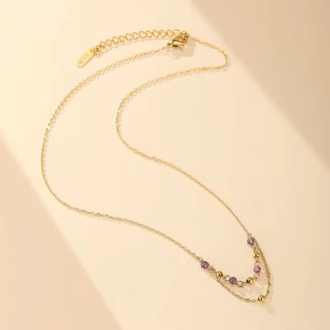 Collier Améthyste "Nuances d'Élégance"