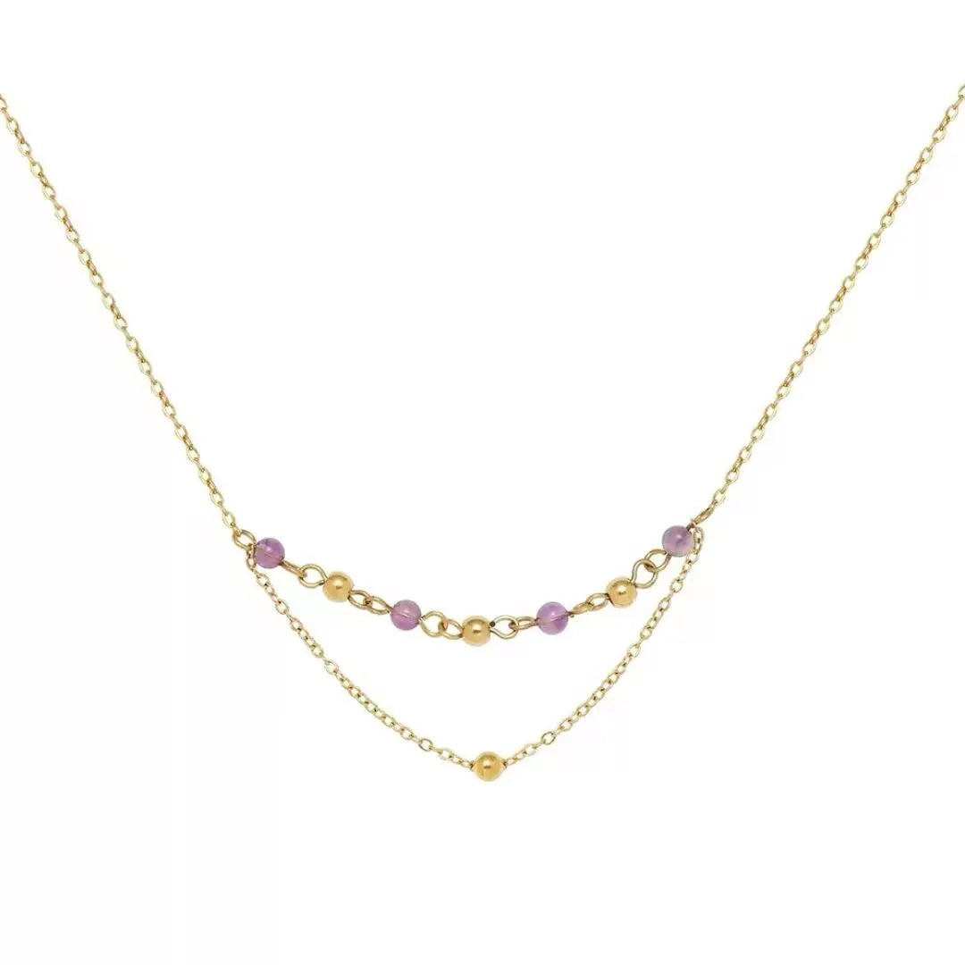 Collier Améthyste "Nuances d'Élégance"