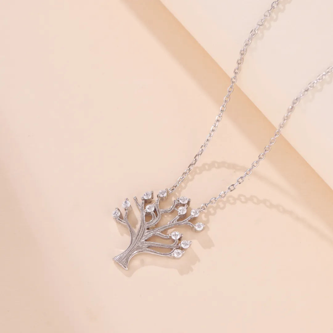 Collier Arbre de Vie "Éclat de Renaissance" Argent
