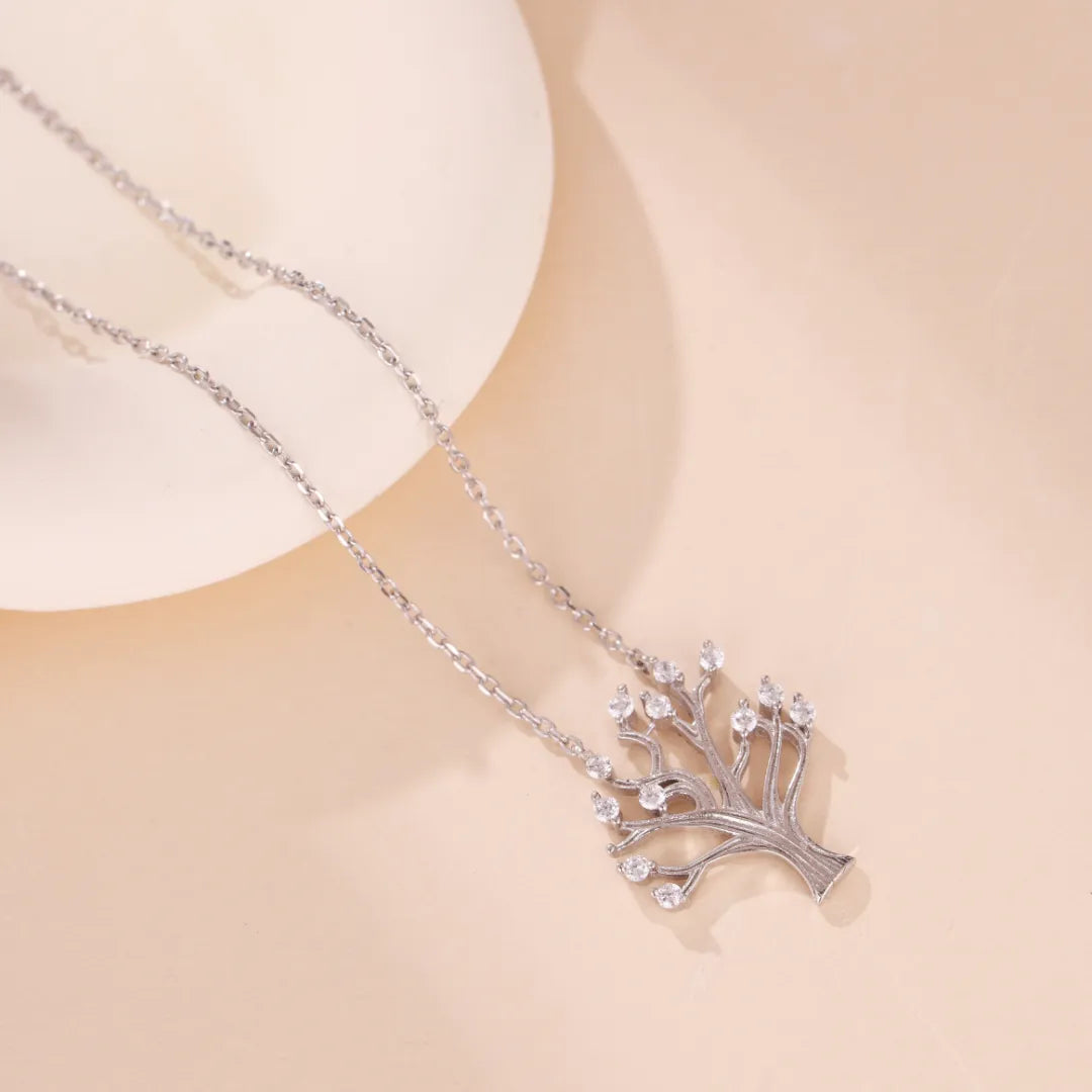 Collier Arbre de Vie "Éclat de Renaissance" Argent