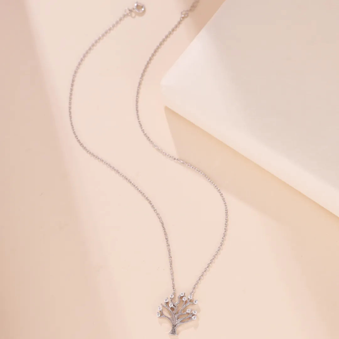 Collier Arbre de Vie "Éclat de Renaissance" Argent
