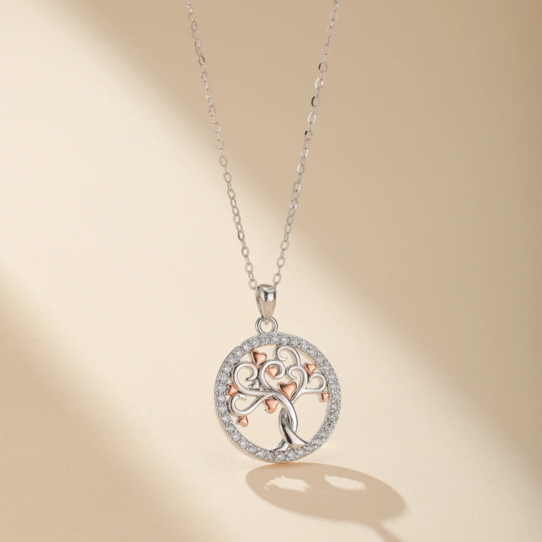 Collier Arbre de Vie "Sérénité Argentée" Argent