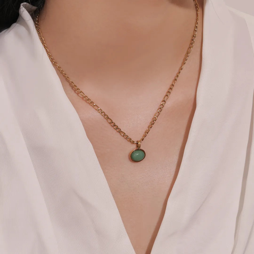 Collier Aventurine "Luxe Vert"