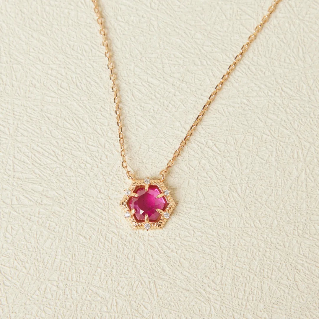 Collier Cornaline "Charm de Vitalité" Argent Doré Or