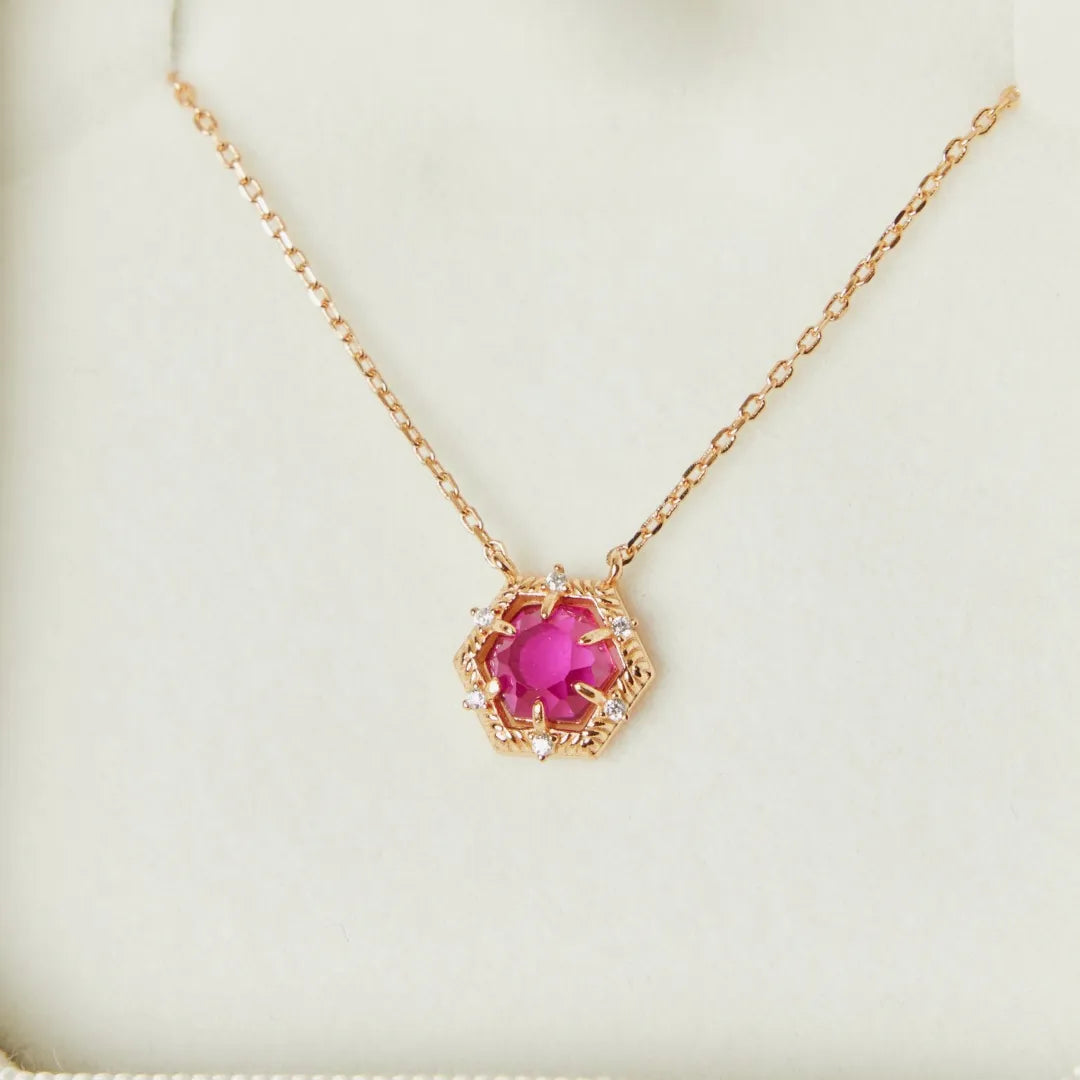 Collier Cornaline "Charm de Vitalité" Argent Doré Or