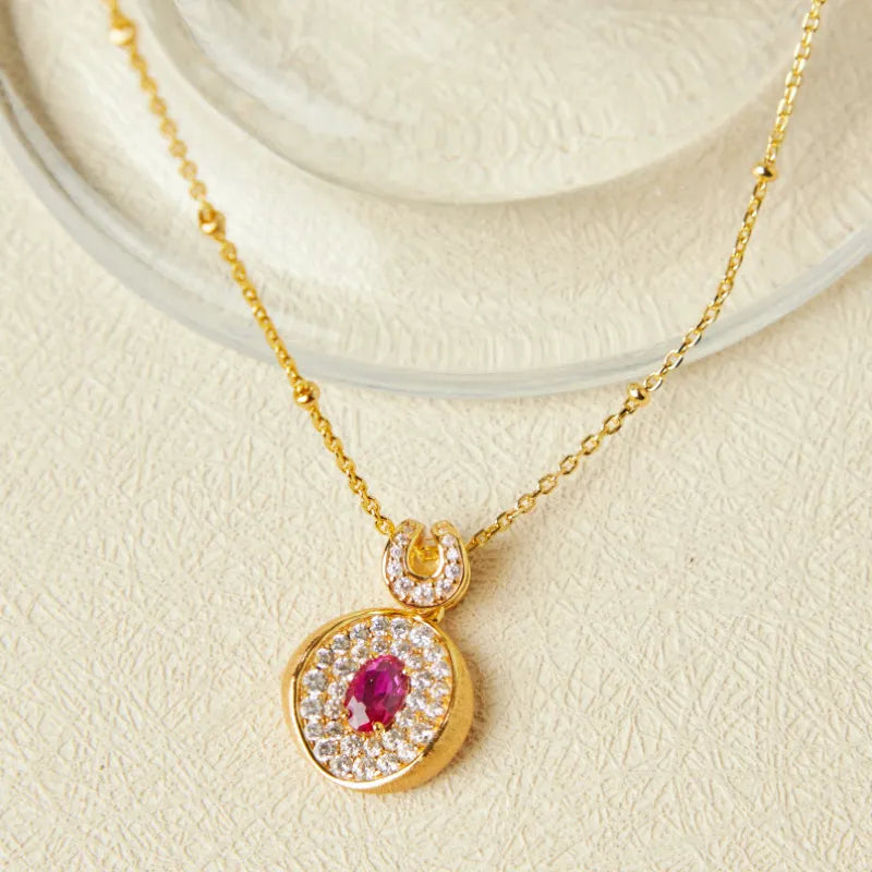 Collar Cornalina "Energía Vital" Plata Dorada Oro