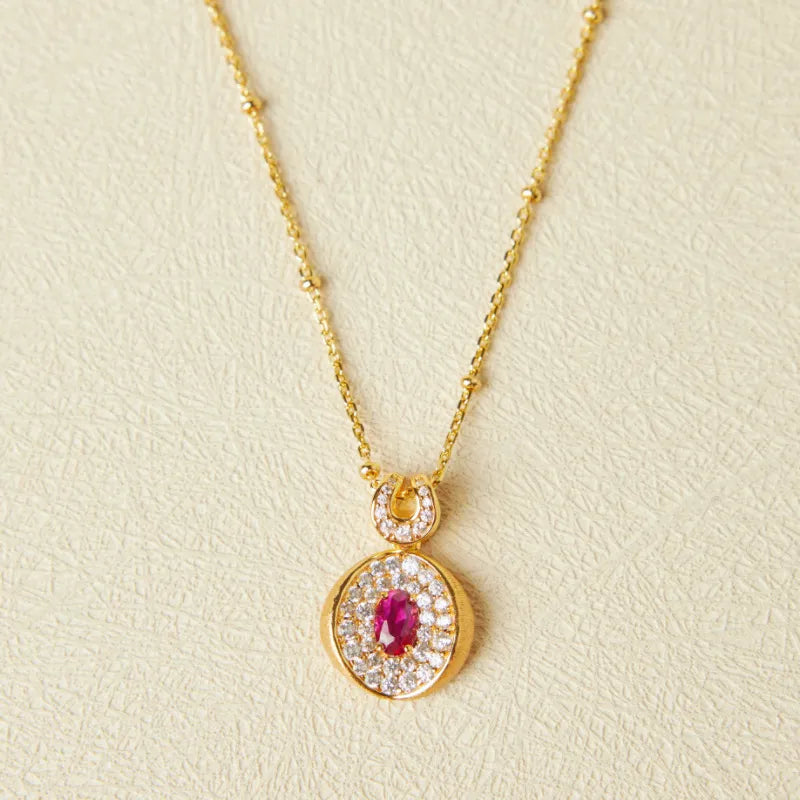 Collar Cornalina "Energía Vital" Plata Dorada Oro