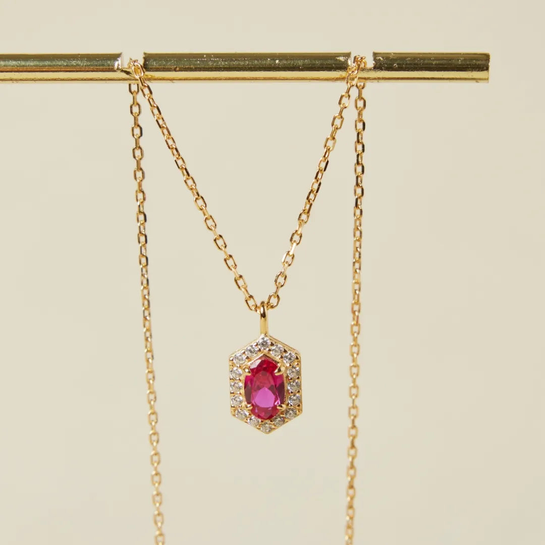 Collier Cornaline "Raffinement" Argent Doré Or