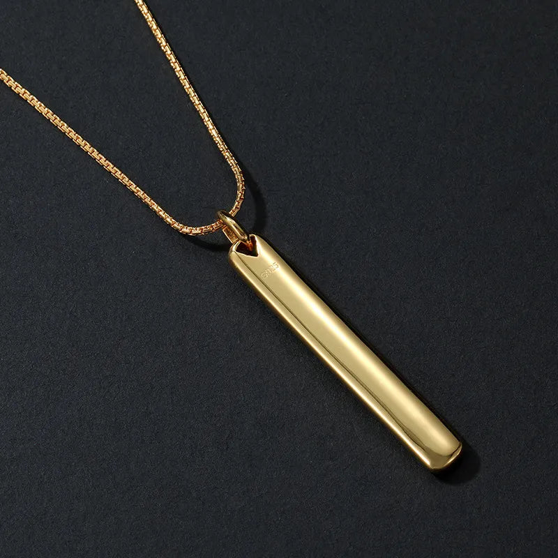 Collier Homme Obsidienne "Force Majestueuse" Argent Doré Or