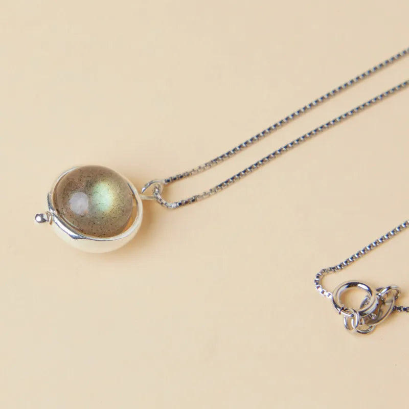 Labradorit "Mond" Silber