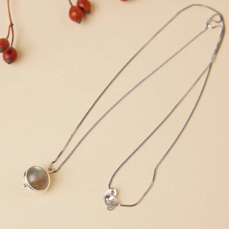 Labradorit "Mond" Silber