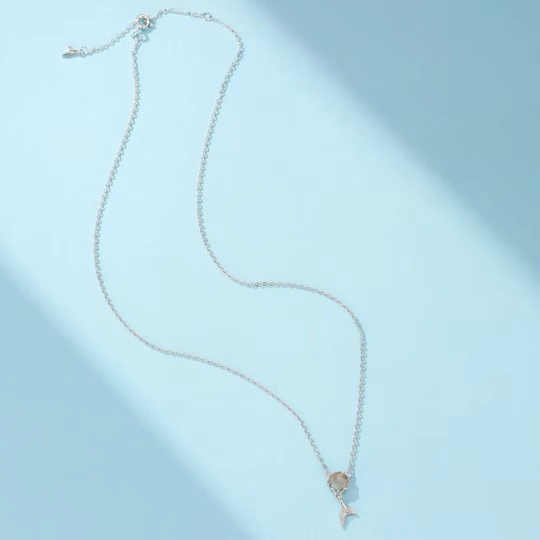 Collier Labradorite "Sirène Magique" Argent
