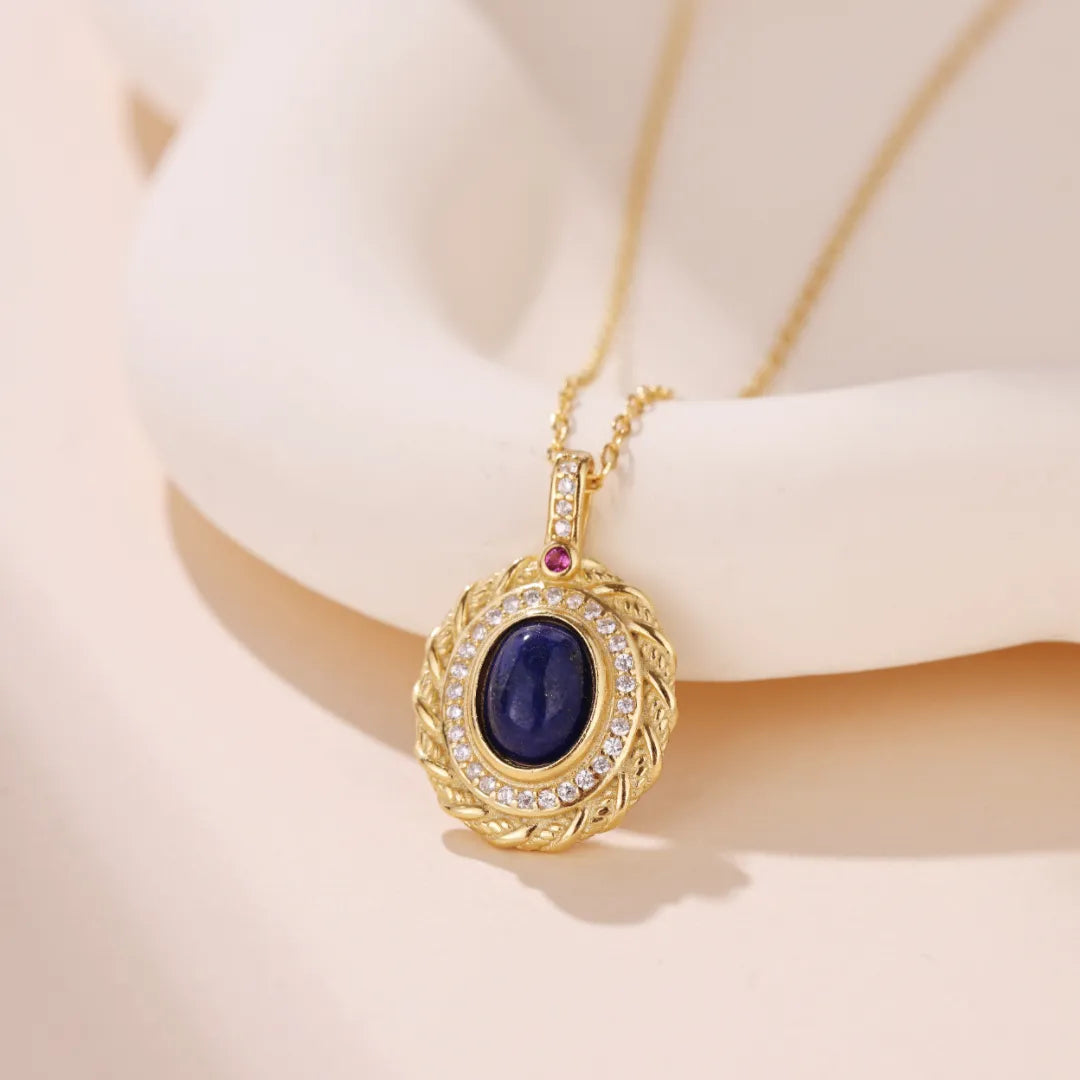 Collier Lapis Lazuli "Splendeur Céleste" Argent Doré Or