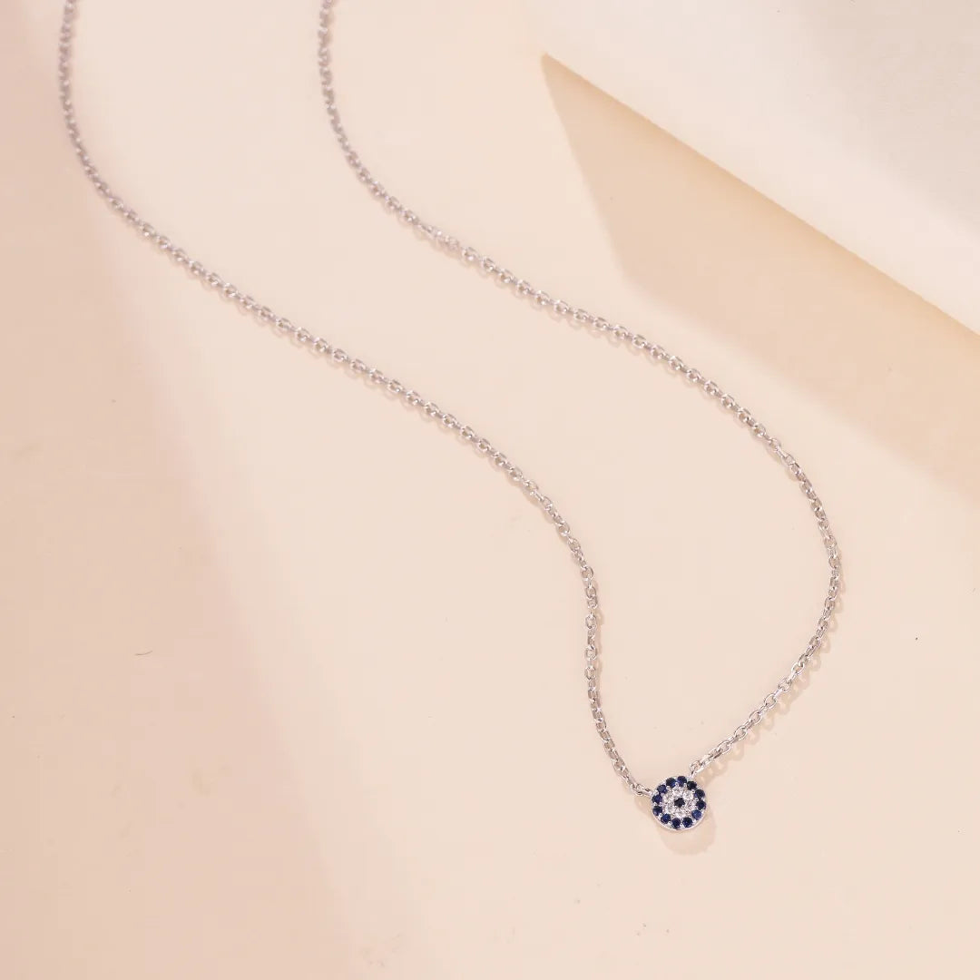 Collier Mauvais Œil "Gardien Charmant" Argent