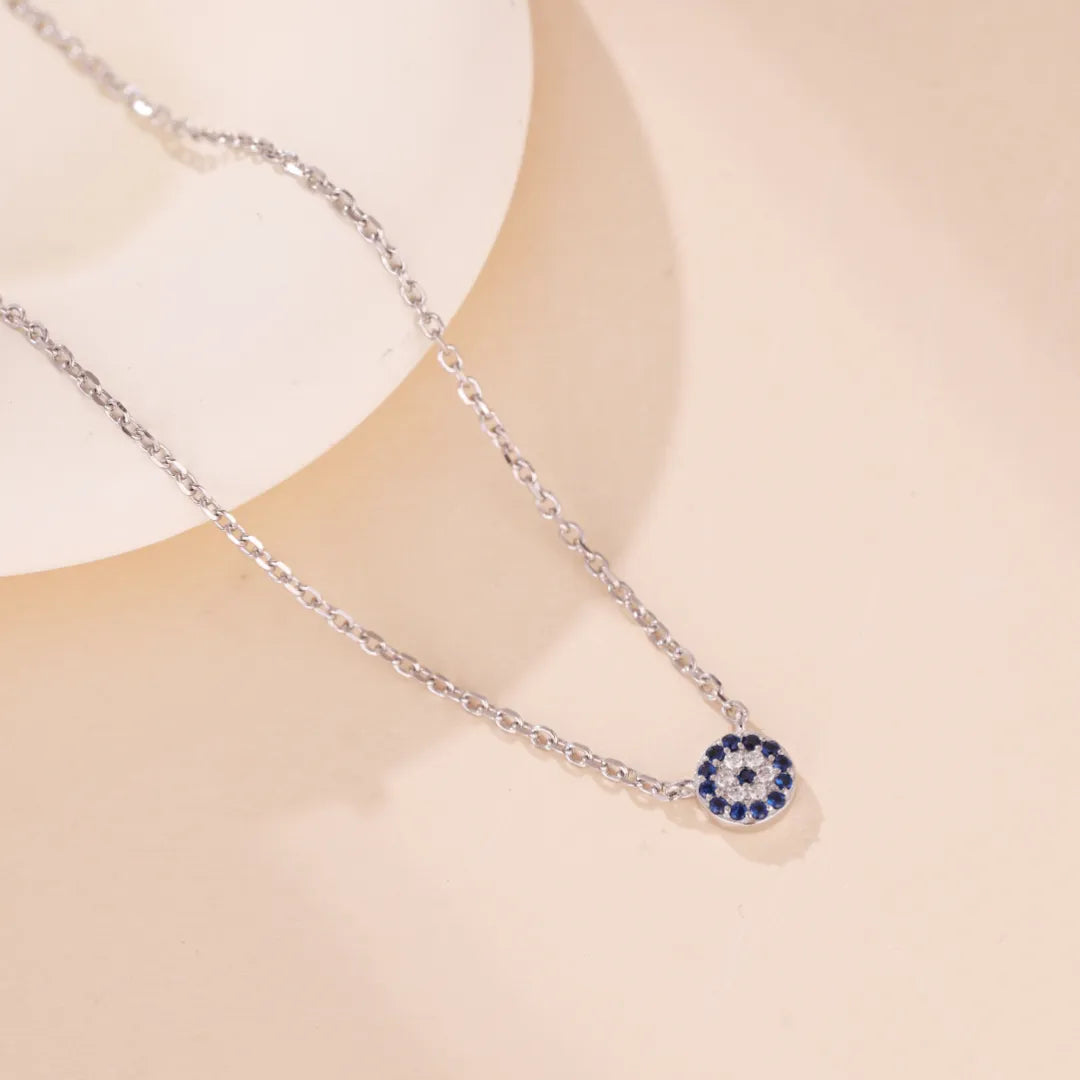 Collier Mauvais Œil "Gardien Charmant" Argent