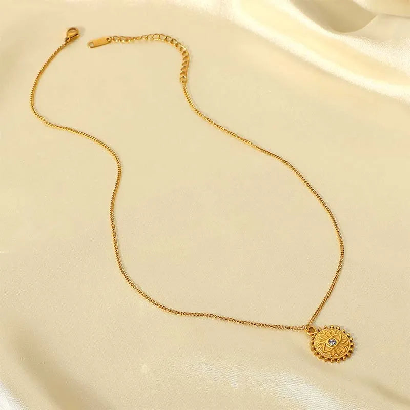 Collier Mauvais Œil "Œil Solaire"