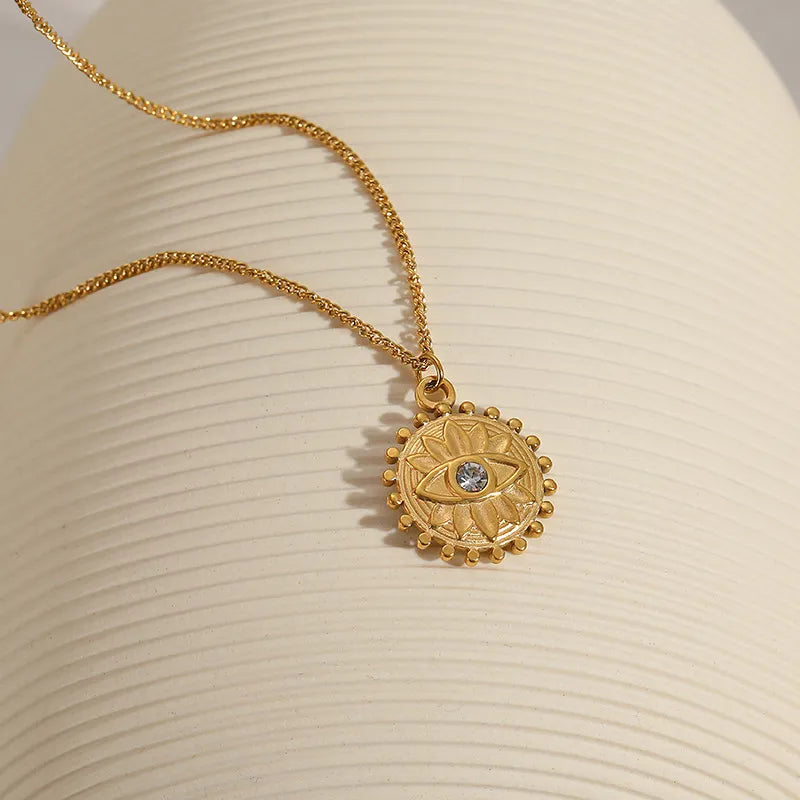 Collier Mauvais Œil "Œil Solaire"