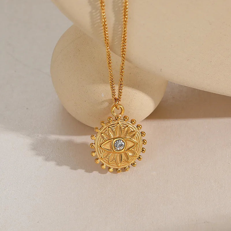 Collier Mauvais Œil "Œil Solaire"