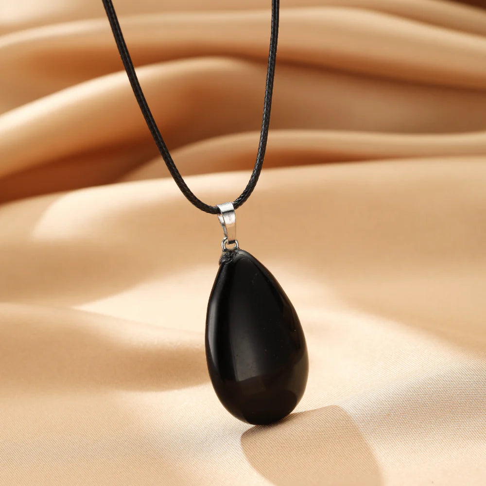 Collier Obsidienne Noire "Puissance Silencieuse"