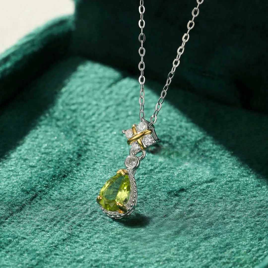 Collier Péridot "Douceur Naturelle" Argent