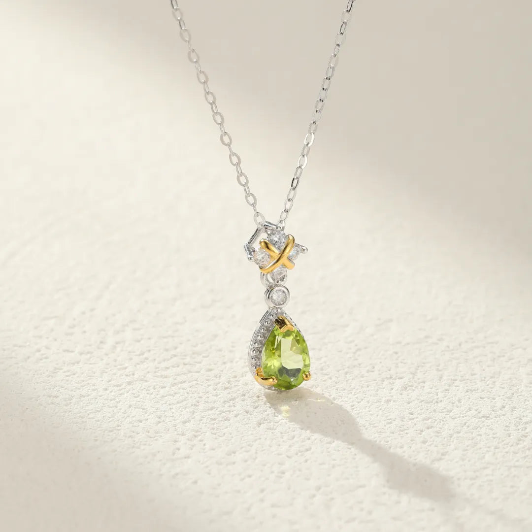 Collier Péridot "Douceur Naturelle" Argent