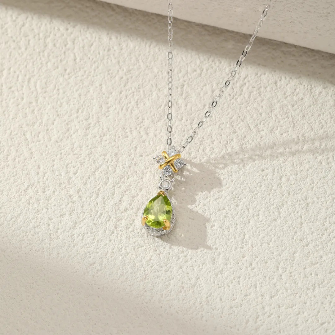 Collier Péridot "Douceur Naturelle" Argent