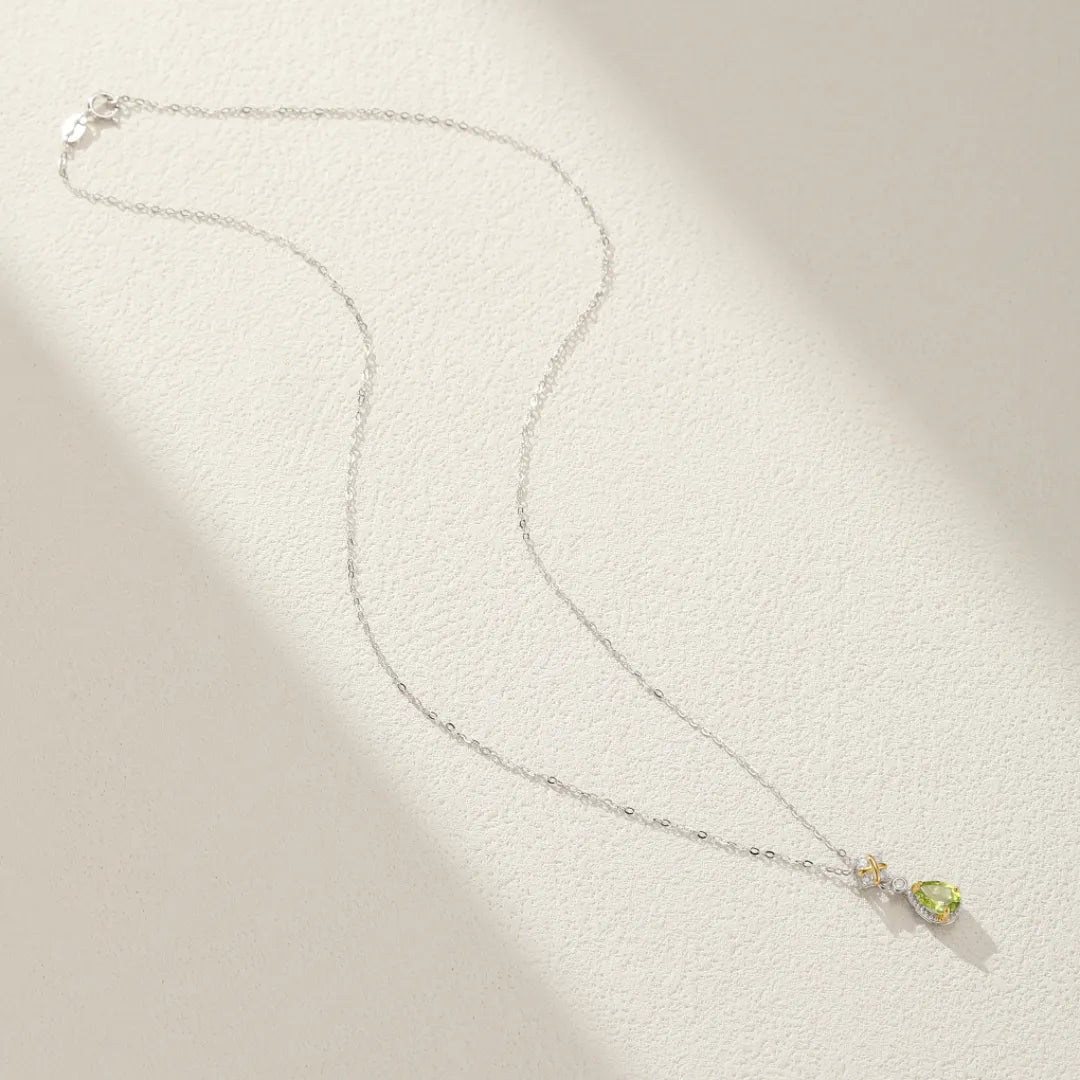 Collier Péridot "Douceur Naturelle" Argent