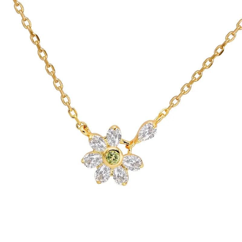 Collier Péridot et Topaze "Sérénité Intérieure" Argent Doré Or