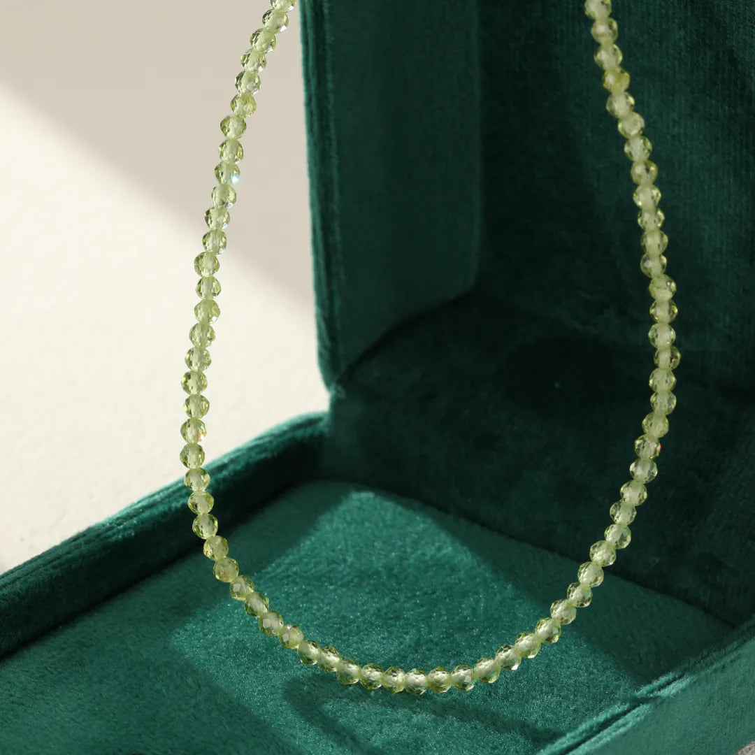 Collier Péridot "Fraîcheur Verte"