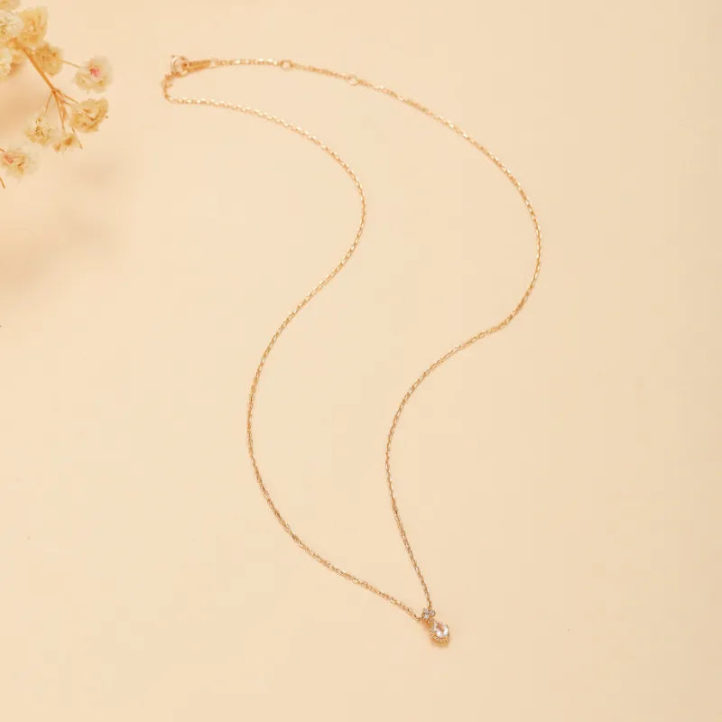 Collier Quartz Rose "Douceur" Argent Doré Or