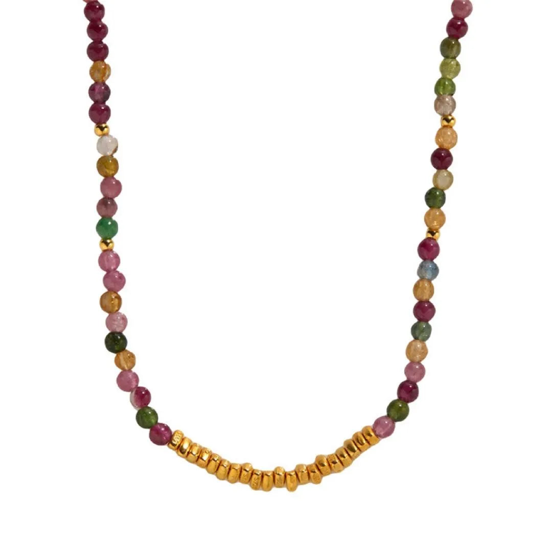 Collier Tourmaline "Vitalité" Argent Doré Or