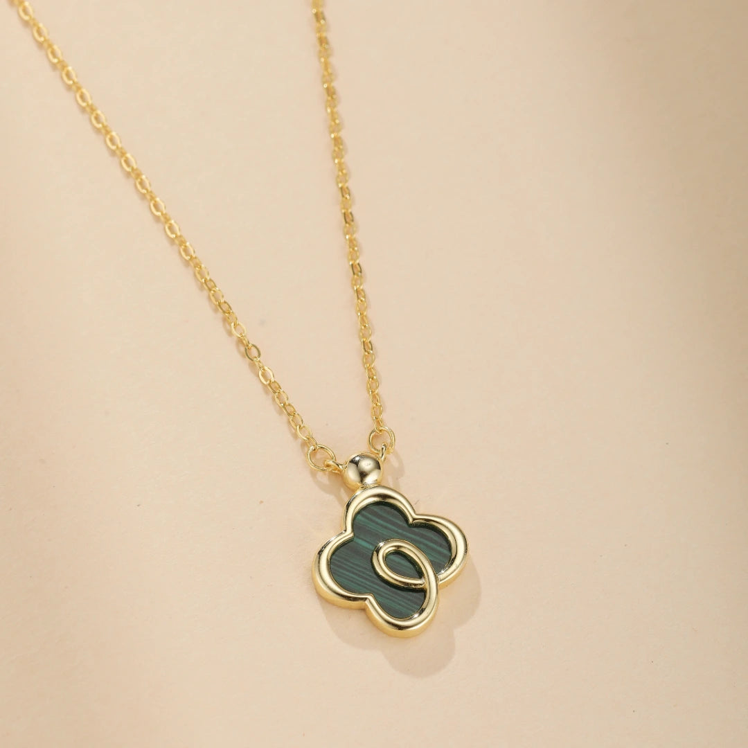 Collier Trèfle "Souffle de Nature" Argent Doré Or