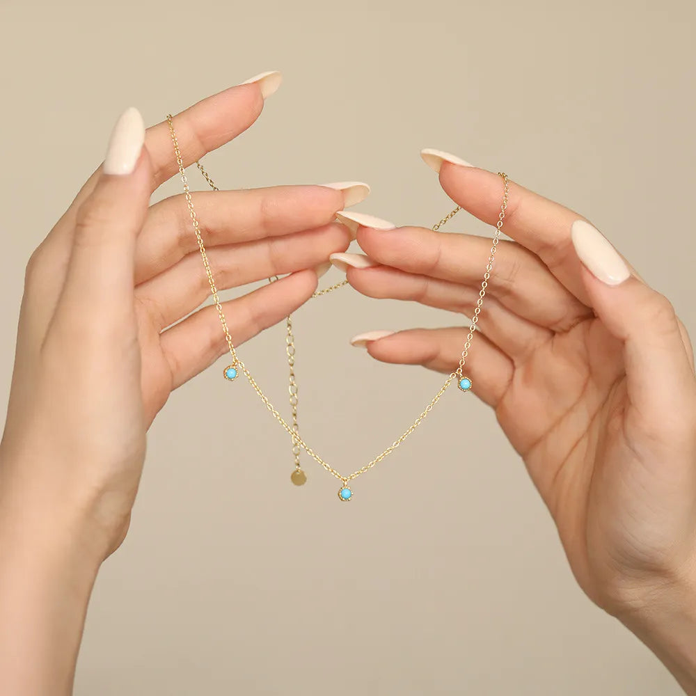 Collana Turchese "Splendore di Saggezza" Argento