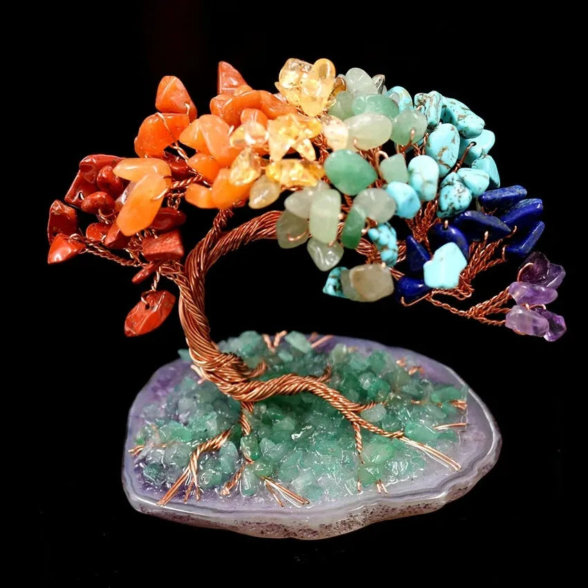Gratitude – Arbre de Vie en Pierres de 7 Chakras