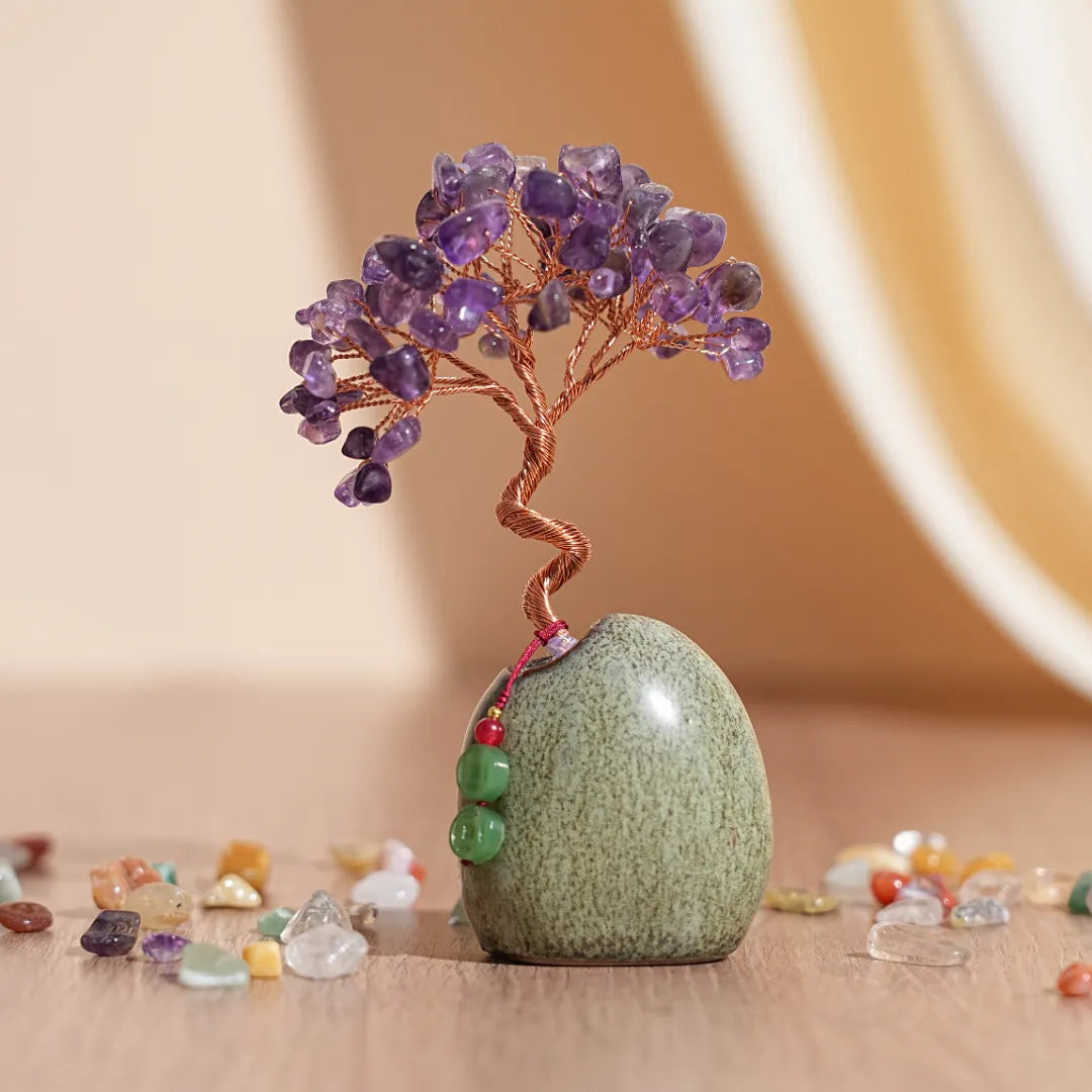 Armonía Interior - Árbol de la Vida en Piedras Naturales