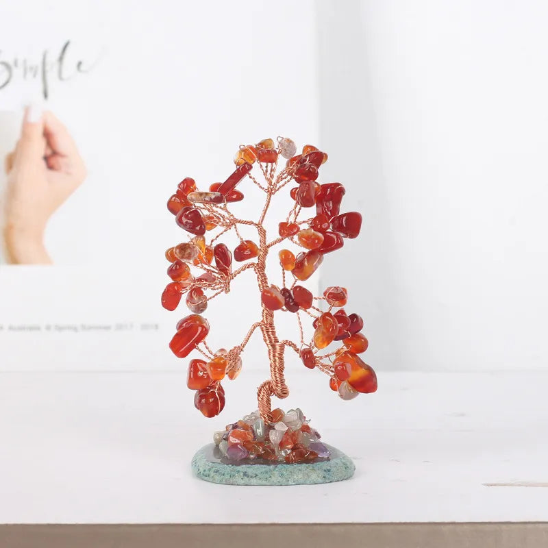 Porte-bonheur – Arbre de Vie en Pierres de 7 Chakras
