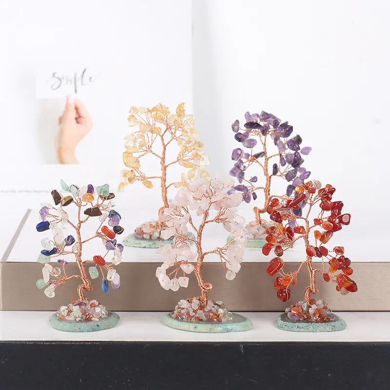 Porte-bonheur – Arbre de Vie en Pierres de 7 Chakras