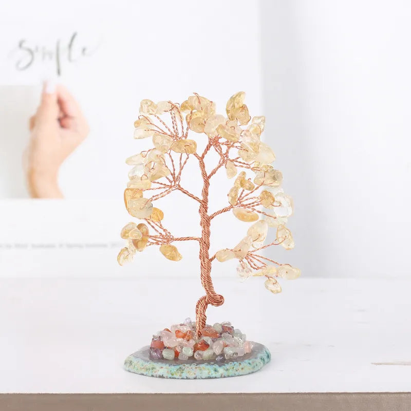 Porte-bonheur – Arbre de Vie en Pierres de 7 Chakras