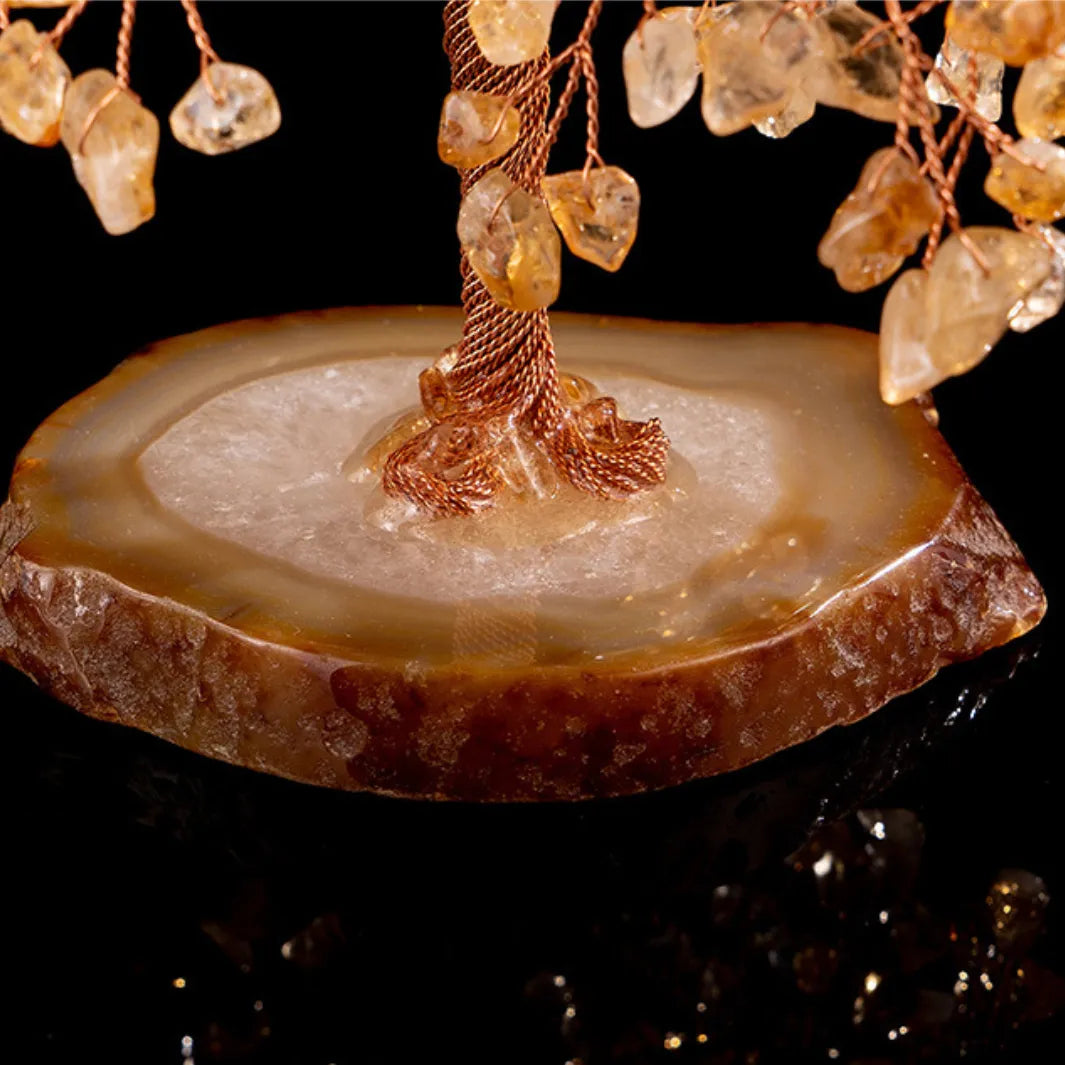 Prospérité – Arbre de Vie en Citrine et Agate