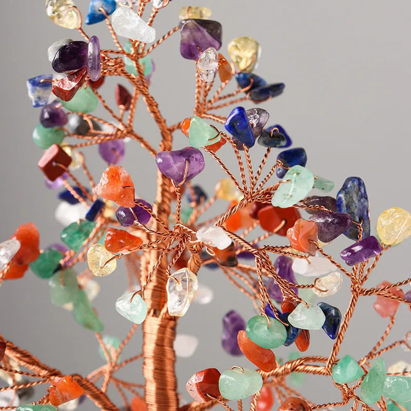 Simplicité – Arbre de Vie en Pierres de 7 Chakras