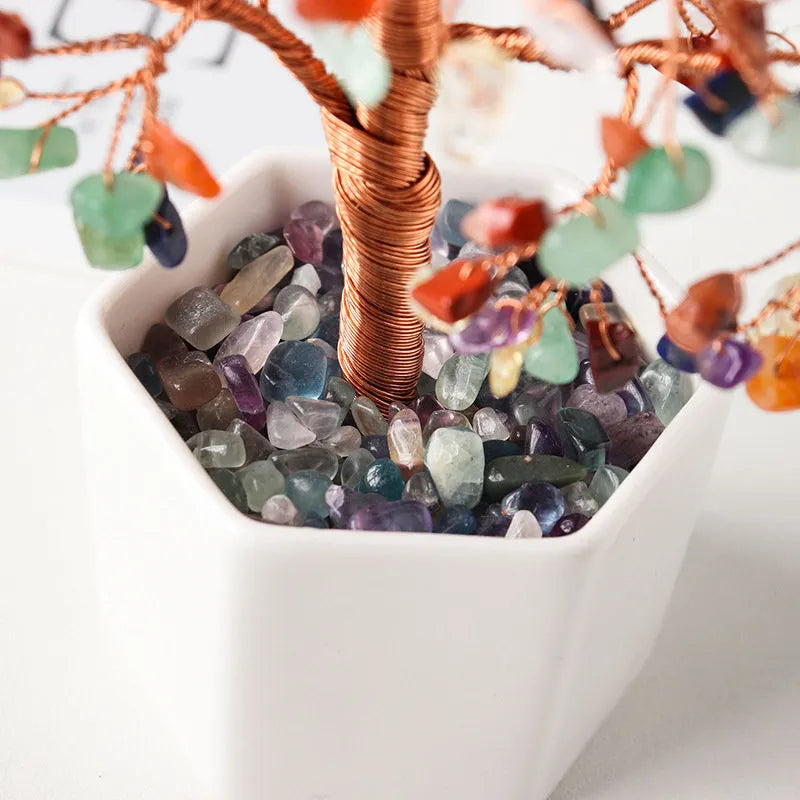 Simplicité – Arbre de Vie en Pierres de 7 Chakras